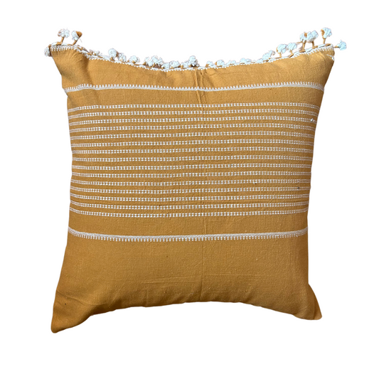 SIMI HANDWOVEN CUSHION - CHICKPEA YELLOW