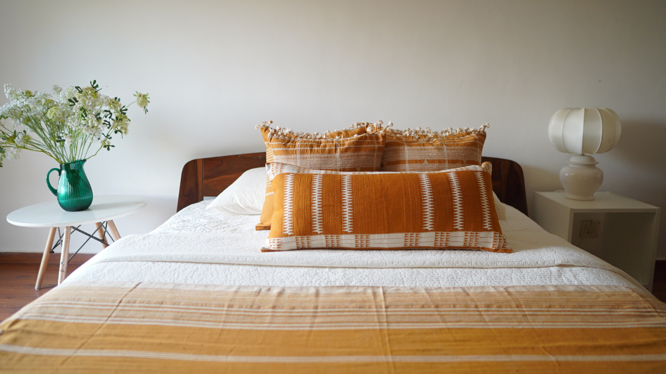 TIZU HANDWOVEN LUMBAR - SUNSET YELLOW