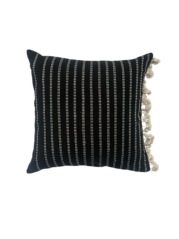 EDA HANDWOVEN CUSHION - MONOCHROME