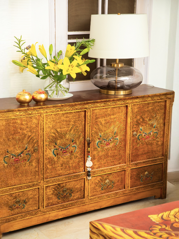 CHHEPU HANDMADE CABINET - GOLD