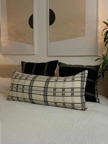 LENTINA LUMBAR PILLOW - MONOCHROME