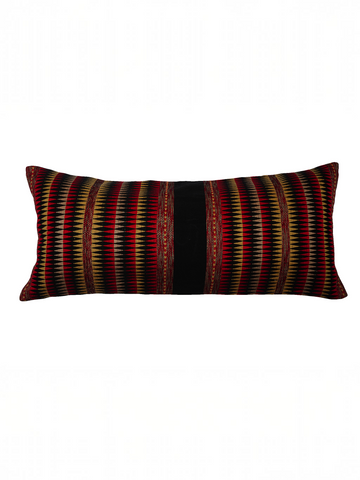 MON LUMBAR PILLOW - BLACK AND RED