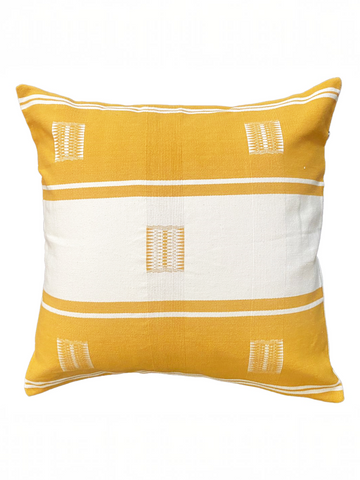 BARAK HANDWOVEN CUSHION - CHICKPEA YELLOW