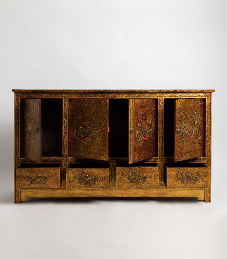 CHEPPU HANDMADE CABINET - GOLD