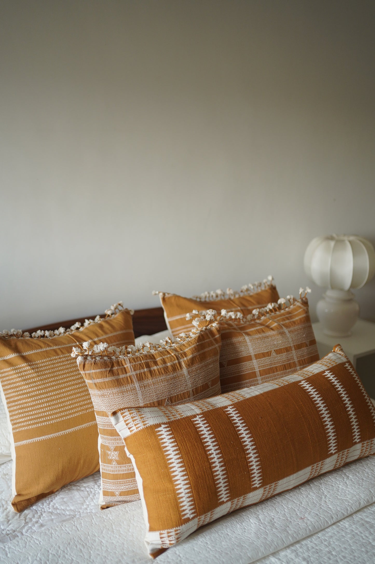 SIMI HANDWOVEN CUSHION - CHICKPEA YELLOW